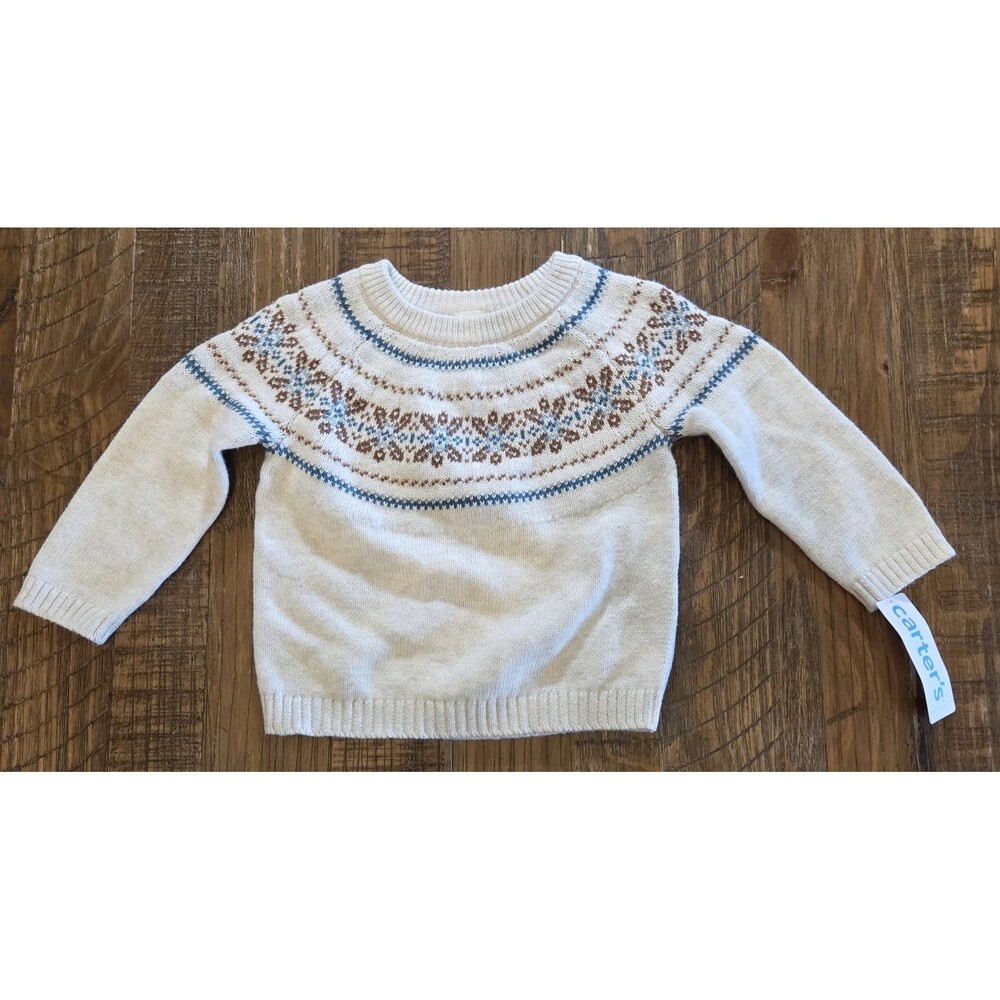 NWT Baby Carter Fair Isle Sweater 18m